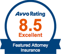 Avvo Rating 8.5 Excellent - Featured Attorney Insurance